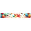 Housewarming Banner Vibrant Pattern Banner Decoration Home Celebration Multicolor Scheme Welcome Banner For Home Event Indoor