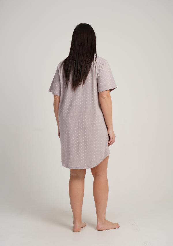 Women's Nightgown 4XL Vienetta Cotton Short Sleeve For Summer Nice