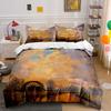 Sunset, Waterwheel, Trees, Sky. Bedding Sets Duvet Cover Sets Duvet Covers Pillowcases(1* Duvet Cover 2* Pillowcases Without Duvet Insert)
