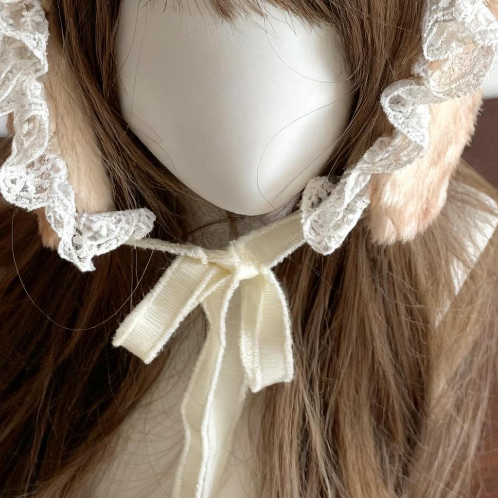 Winter Deer Hat cute Lace Plush Reindeer Furry Boots Socks Cover Gothic Cap Leg Warmers Performance Costume Hats Christmas Gift