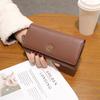 Long Genuine Leather Women Wallets Excellent First Layer of Cowhide Clutch Bag High Capacity Bifold Wallet Phone Purse Card Holder