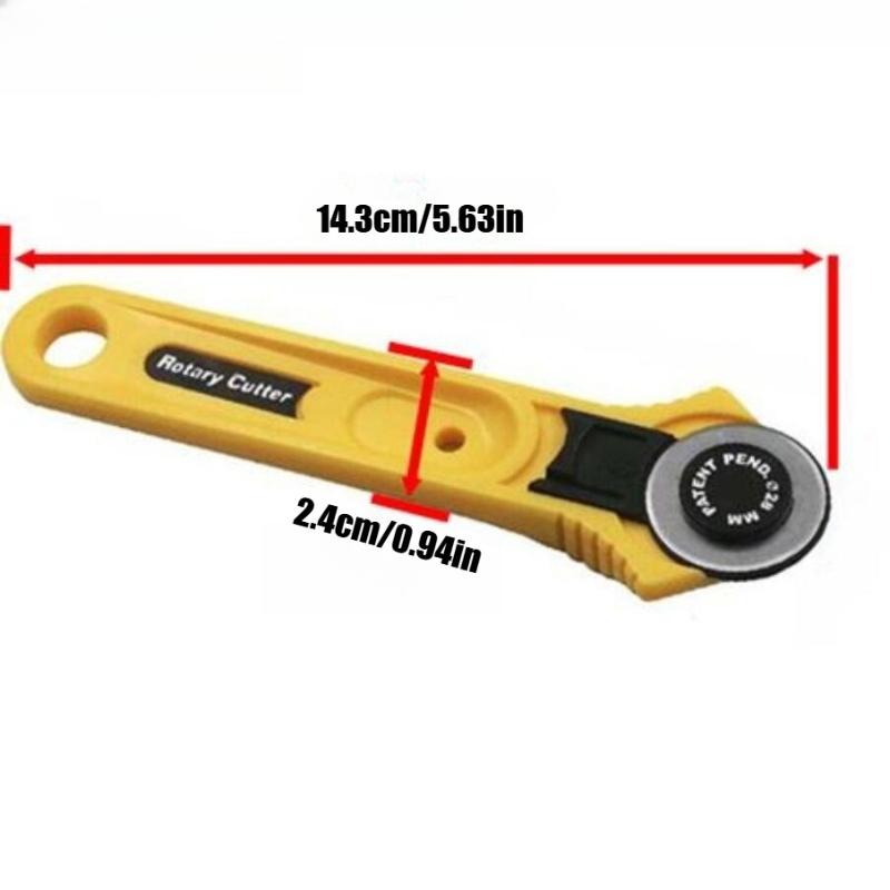 2PCS Rotary Cutter Set 28mm/45mm, Fabric Cutter for Sewing Quilting Leather Paper, DIY Craft Cutting Tool