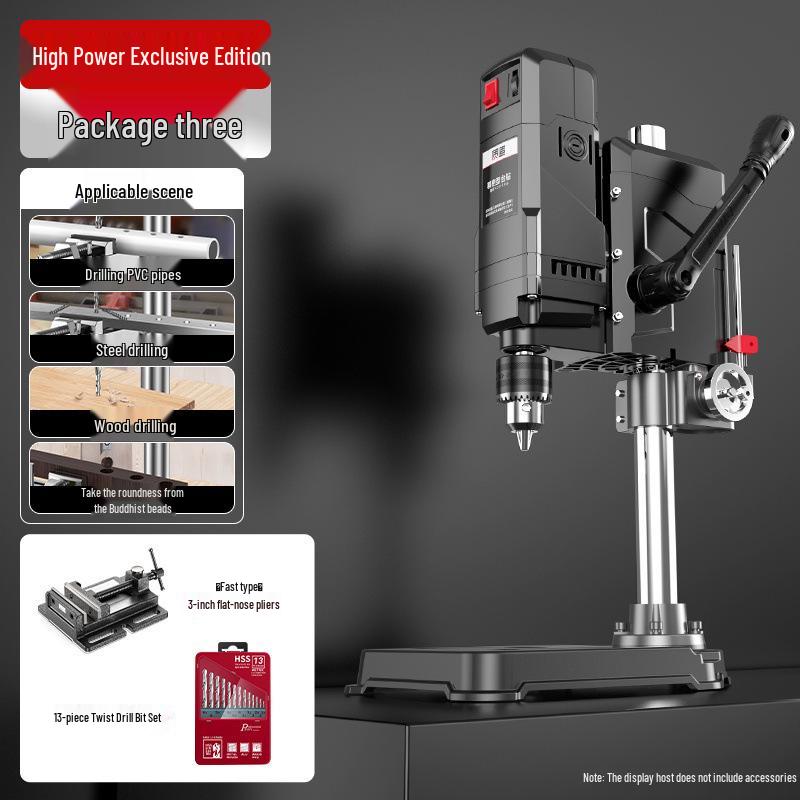 High-Power 220V Multi-Functional Bench Drill for Household and Industrial Use