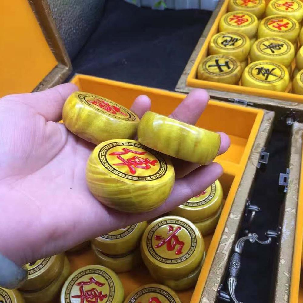 Red Rosewood Golden Silk Chess Rosewood Classic Chess Wooden Crafts