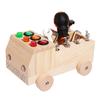 Children'S Wooden Led Switch Busy Board Disassembly And Assembly Screw Nut Tool Cart Montessori Early Education Educational Toy