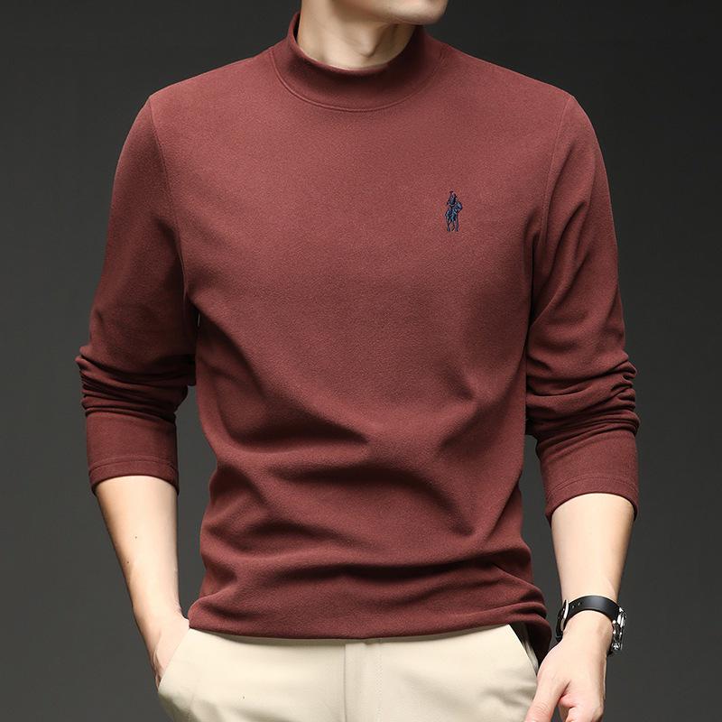 Men s 2025 Autumn/Winter German Velvet Half-High Collar Thickened Hoodie 2XL