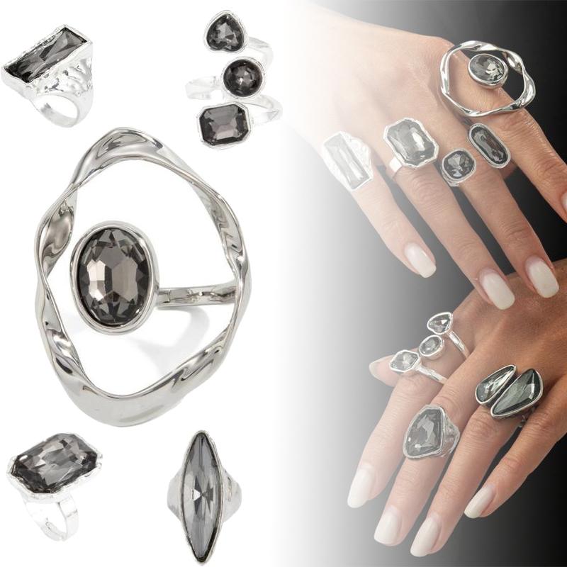 Minimalist Open Ring For Women Goth Trend Geometric Adjustable Knuckle Rings New Year Party Jewelry Accessories Gift