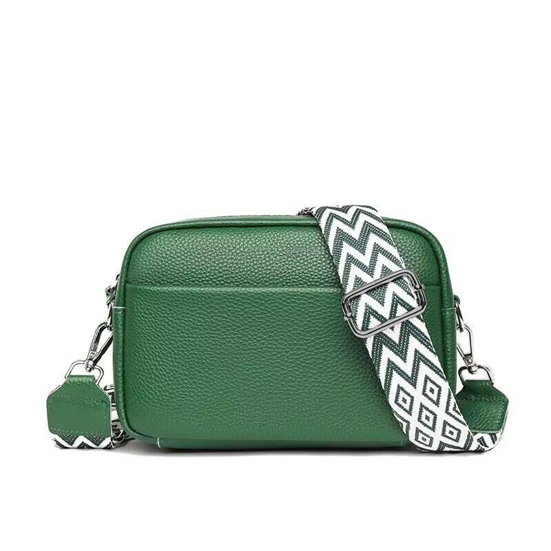 Genți crossbody de modă cu curea lată, genți de umăr casual din piele PU pentru femei, genți de mână elegante de culoare uni pentru femei, nou