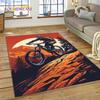 Motocross Modern retro Motorcycle Rug Carpet for Living Room Bedroom Home Decor,Floor Mat Non-slip Decoration for Sofa Doormat