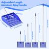 Chicken Coop Cleaning Tools Sifting Shovel Long Handle Detachable Poop Scooper for Poultry Litter Goat Stall Farm Animals Cats
