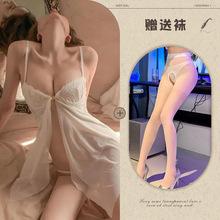 Astringent desire lingerie suspender nightdress lace temptation sexy mesh hot home temptation suit