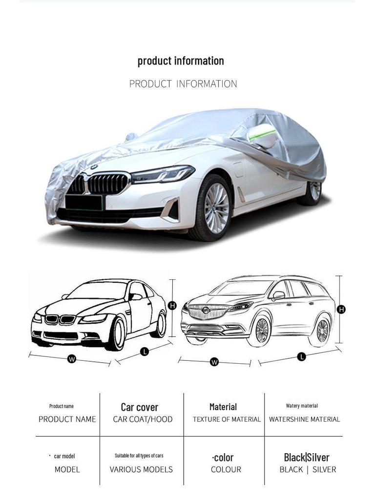 Husă auto universală impermeabilă pentru toate cele patru sezoane cu căptușeală de catifea