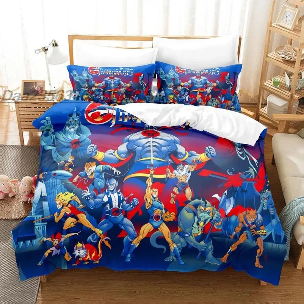 Animation Thundercats Bedding Set Thundercats Quilt cover Single Twin Full Queen King Size Bed Set for children and adults