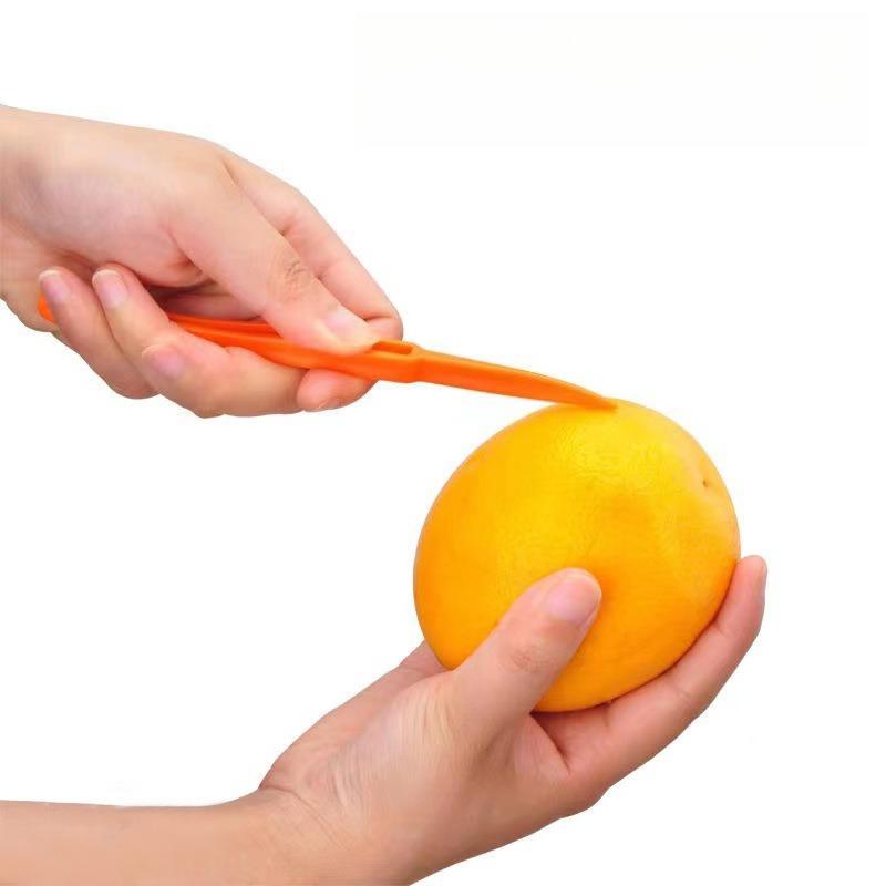 1/3pcs Orange Peeler Long-Handled Peeler Peeling Tool Plastic Orange-Opening Tool Hand-Friendly Kitchen Gadget