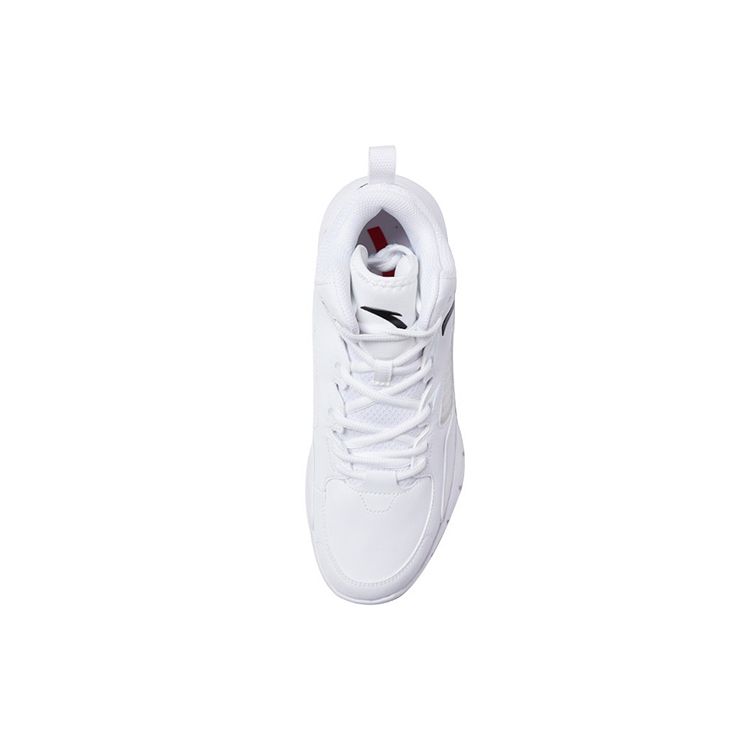 Anta Men High Top Basketball Shoes White Black 91731132-7