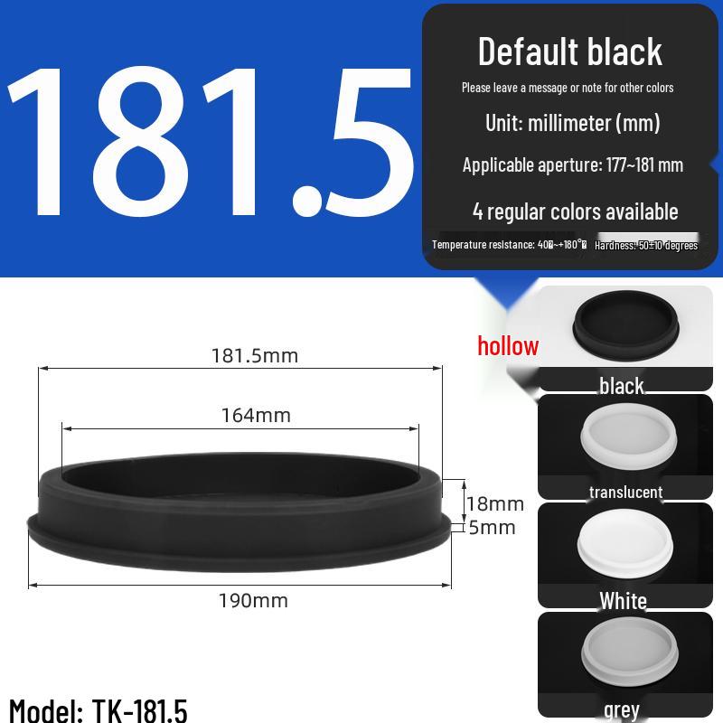 Black High-Temperature Resistant T-Shaped Silicone Stopper - Round Hole Rubber Gasket & Shock-Absorbing Blind Plug
