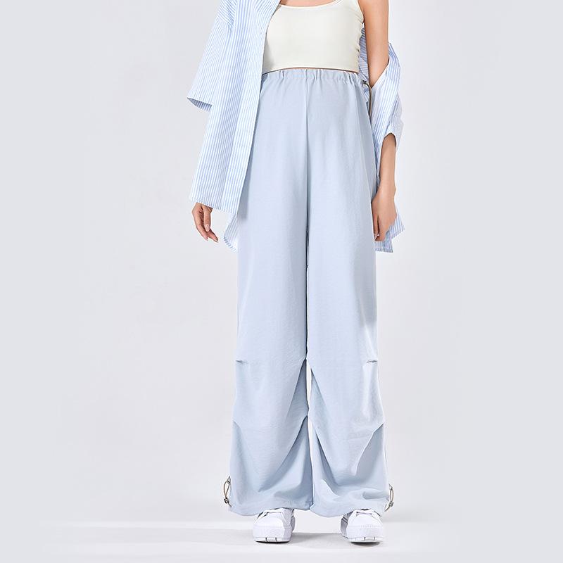 Maternity Wide-leg Pants Loose Outer Pants Spring and Summer Thin Versatile Tied Feet Drape Pants Sports Maternity Casual Pants