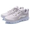 Li-Ning Shock Absorbing Breathable Low Top Running Shoes Women sneaker Light-Gray Purple ARHR136-2