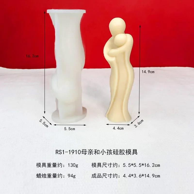 2024 Molde de Silicona para Vela de Mujer de Medio Cuerpo DIY Simple Abstracto Ornamento de Arte de Cuerpo Humano Molde de Silicona de Resina Molde de Yeso Molde para Jabón