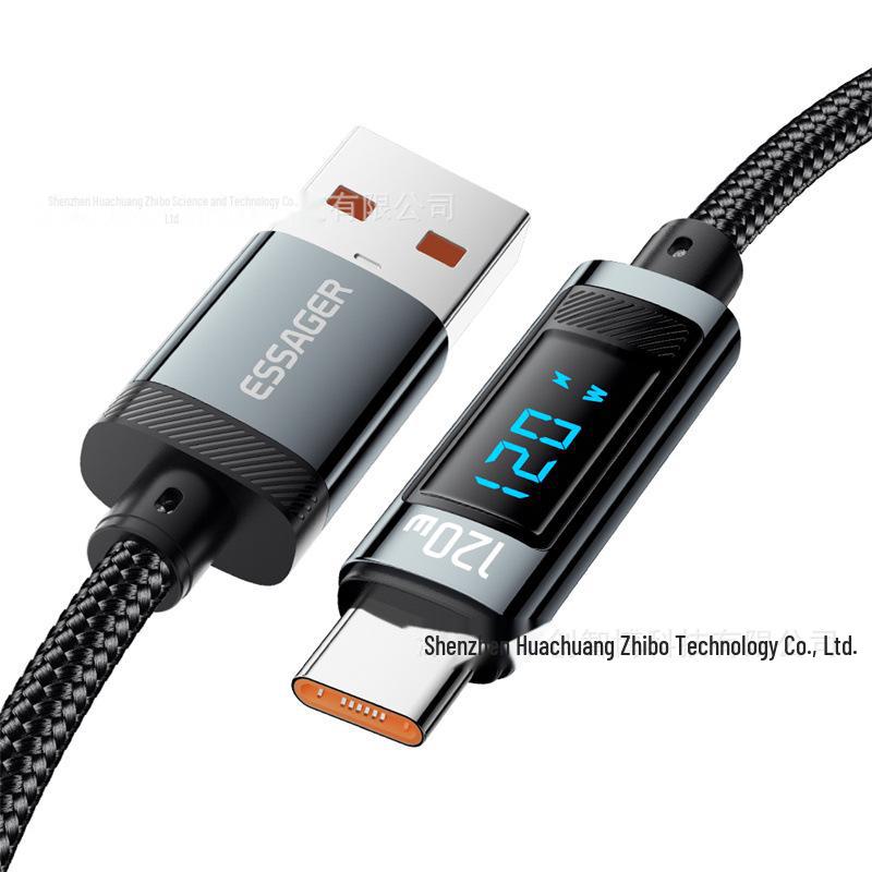 ESSAGER Haochen 120W Digital Display Cable for Xiaomi Super Flash Charging