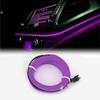 PURPLE LED Car Interior Decor Atmosphere Wire Strip Light Lamp Accessories EOA