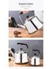 Stainless Steel Whistling Kettle for Induction & Gas Stoves - Large Capacity