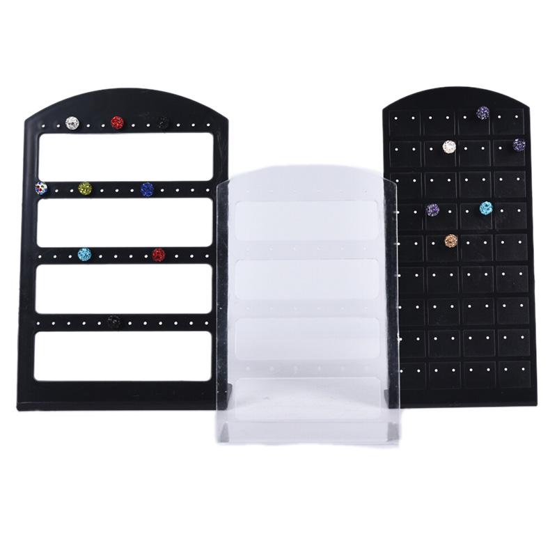 24/48/72 Holes Jewelry Organizer Holder Stand Plastic Earring Display Show Case