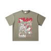 260 GSM Double Yarn 32 Count 100% Cotton Baki V3 Print Unisex Heavy Cotton T Shirt