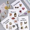 50pcs Leopard Love Stickers Set Retro Aesthetic Downtown Girls Stickers Cool Trendy Y2K Stickers for Laptop Skateboard