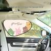 Cute Pet Cartoon Car Sun Shade: Universal Heat Insulation & Sun Protection for Front & Rear Windows with Electrostatic Adsorption.