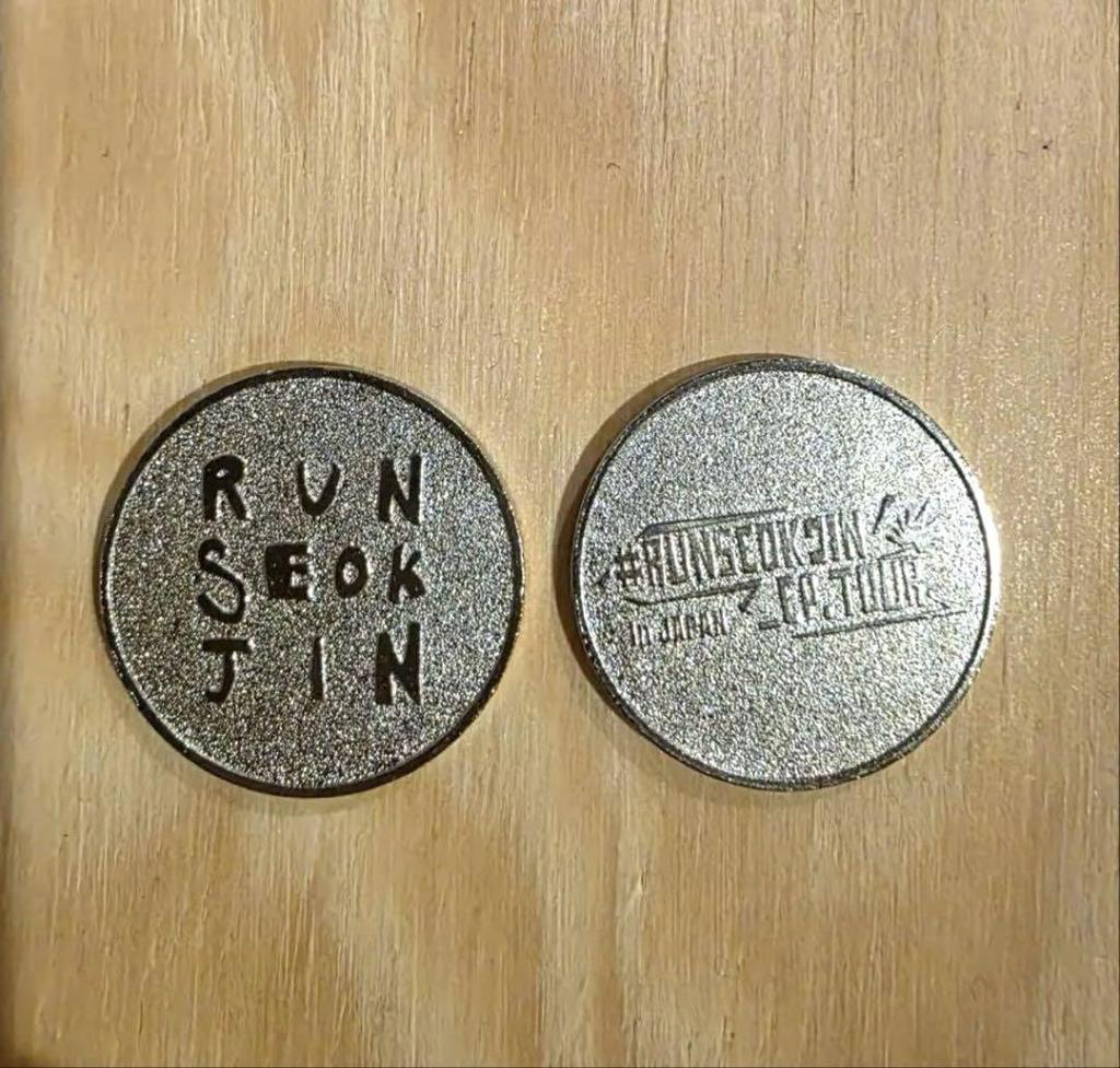 [USED] BTS Jin RUNSEOKJIN Japan JIN Gacha Coin
