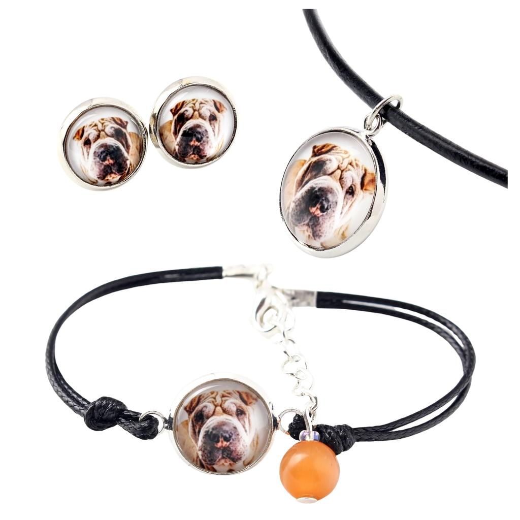 Shar Pei – A set of jewelry in a box, necklace | Art-Dog