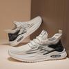 New Men Running Shoes Male Sneakers Anti-slip Breathable Men's Walking Shoes Lace Up Soft Casual Shoes Lightweight Gray