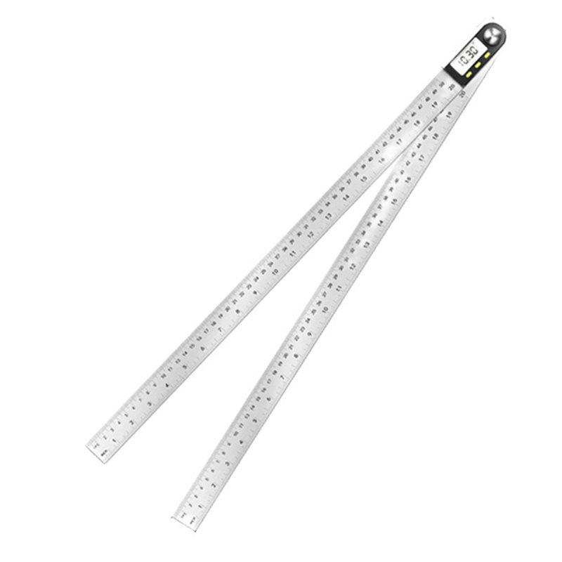 

Digital Ruler 20 500Mm Stainless Steel Electronic Angle Meter Goniometer Digital Angle Finder Level Measurement Tool Instrument