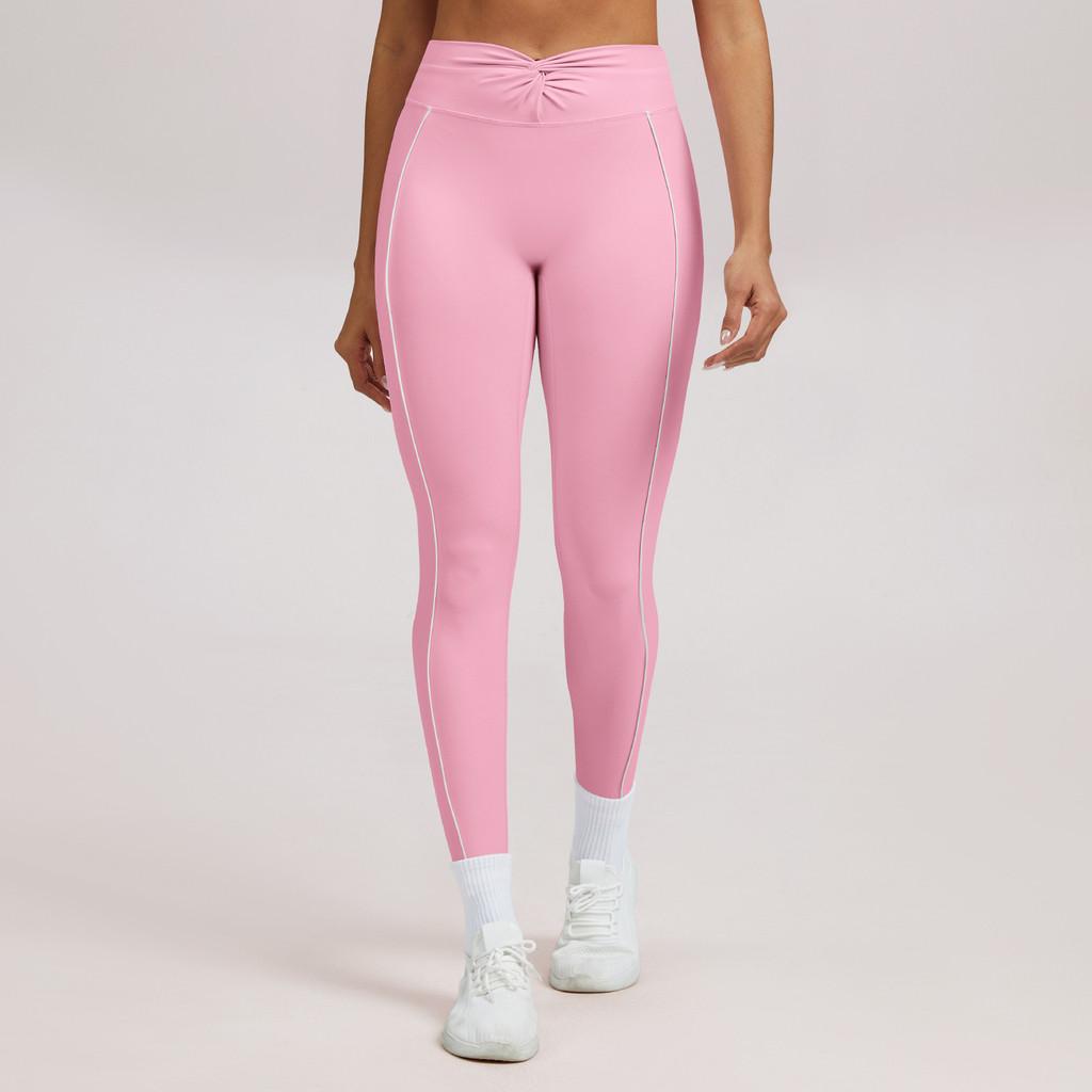 High Waist Yoga Pants With Knitted Nylon Fabric For Fitness And Running For Women