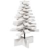 White Wooden Christmas Tree for Decoration 60 cm Solid Pine Wood