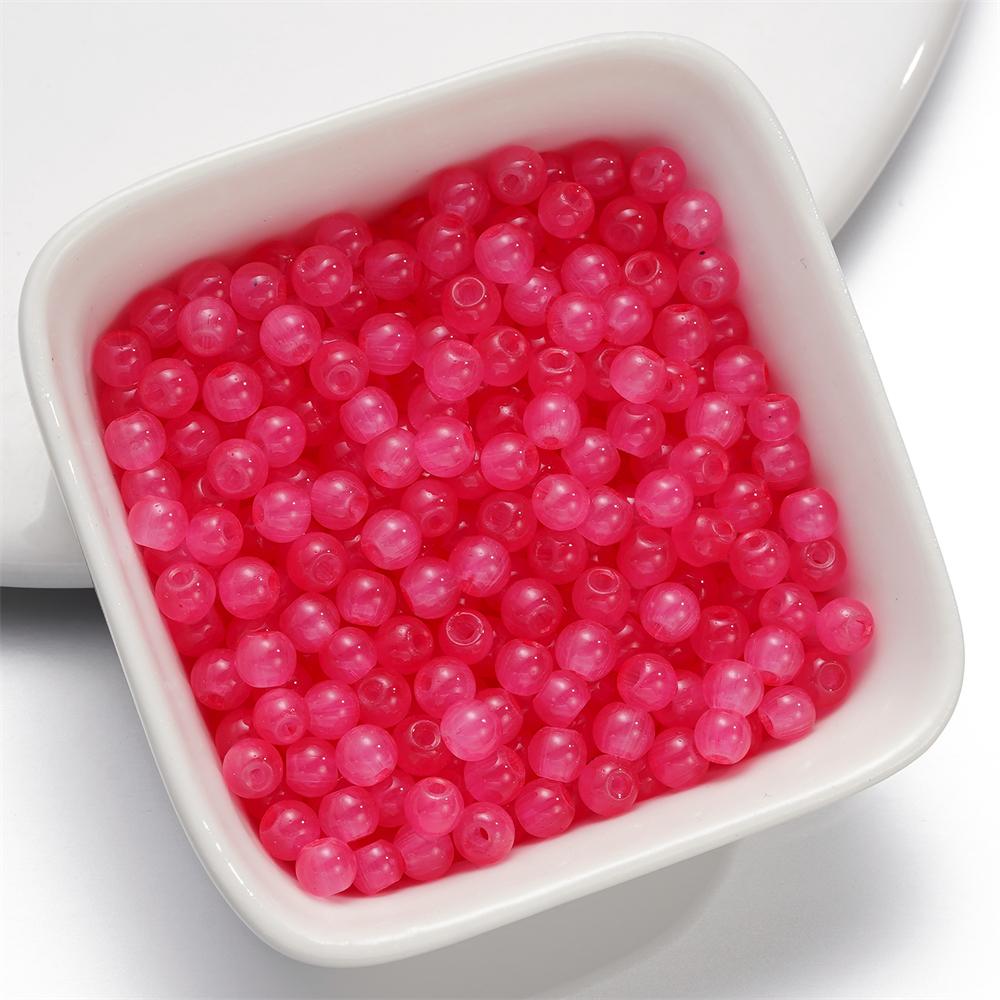 50-200pcs 4mm Imitation Jade Round Glass Beads Bracelets Loose Beads Jewelry Accessories For DIY Necklace Anklet Jewelry Making