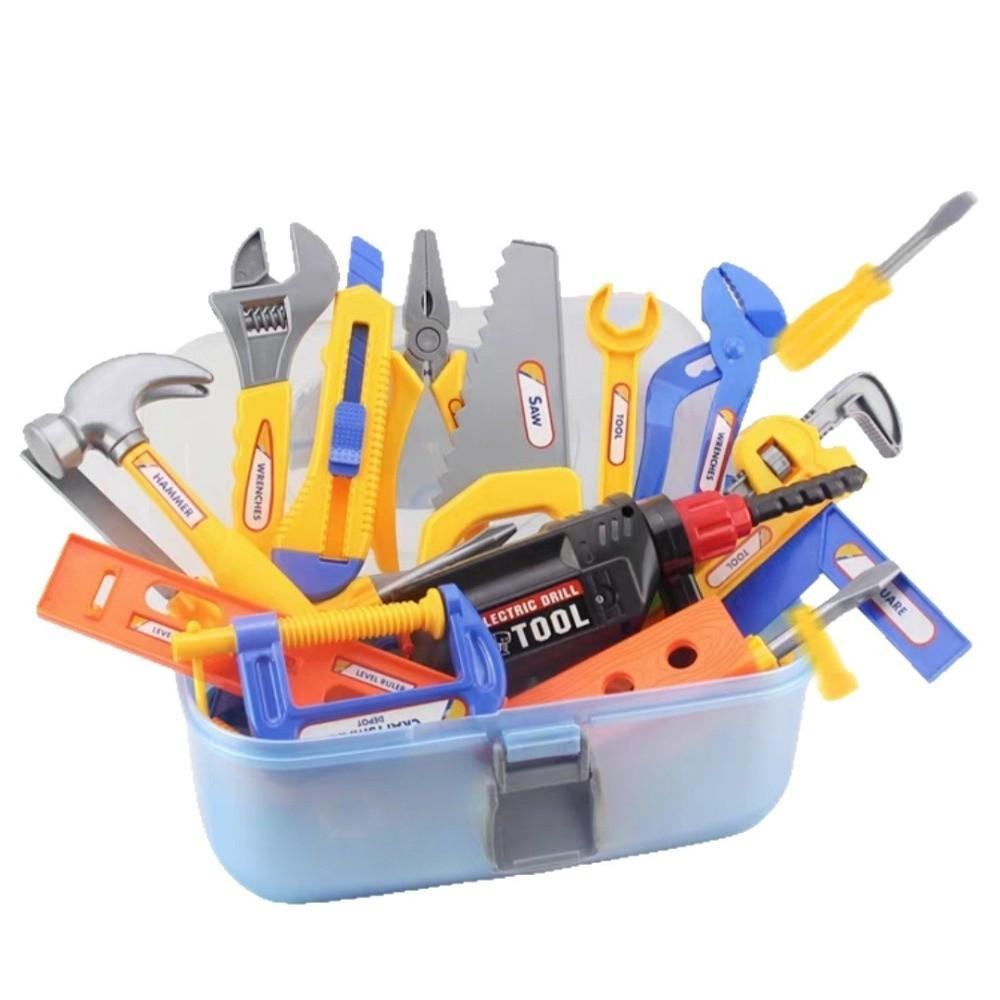 10/20/30pcs Plastic Simulation Maintenance Tool Set Simulation Hammer Safe Design Construction Toy Set Mini Size