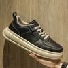 Fashion Street Style Casual Shoes Leisure Walk Leather Mens Sneakers Stylish Trend Skateboard Footwear New Outdoor Male Tenis Masculino