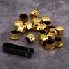 20Pcs 17mm Universal Car Tyre Wheel Hub Covers Lug Nut Bolt Screw Cover Protection Cap Gold
