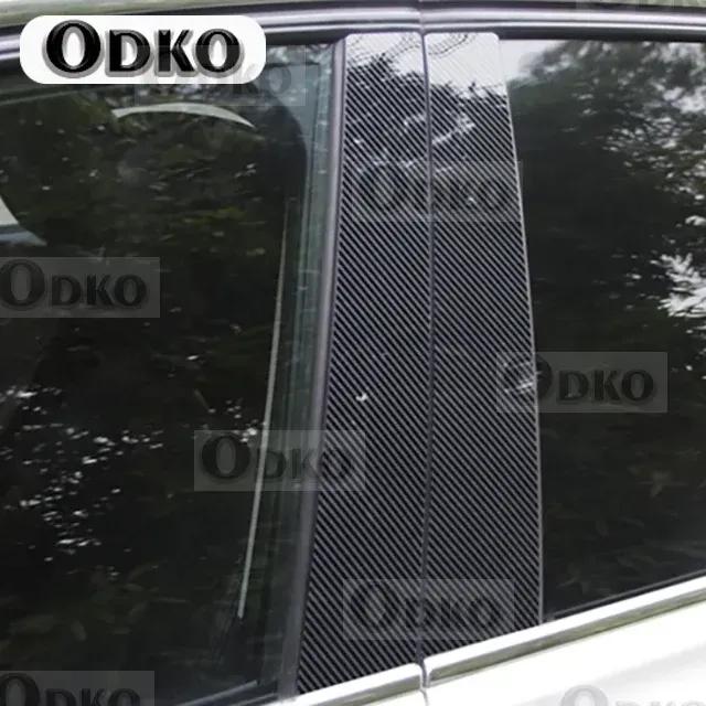 10Pcs Car Pillar Posts Door Window Trim Decal Cover for Mazda 3 Axela 2014 2015 2016 2017 2018 Exterior Parts BC Column Sticker