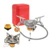 Lixada Camping Foldable Gas Stove Set with Gas Conversion Head Adapter