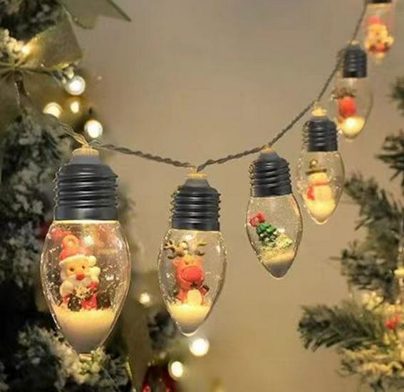 

Светодиодная гирлянда «Пентаграмма»: Прозрачный, Светящийся Подвеска на Рождественскую Елку, Креативный Праздничный Декор, Безопасный для Домашних Животных 1.5m 10 lights battery