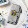 Retro Surfing Print Long Wallet Multi Card Slot Casual Ladies Purse