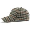 Elegant Plaid Fleece-Blend Baseball Cap - Thick, Warm & Casual British Retro Style, Two-Tone Design for Everyday