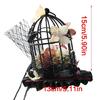 Dark Series Birdcage Miniature Hat Hair Pin with Flower Decors Vintage Headpiece For Wedding and Special Occasion