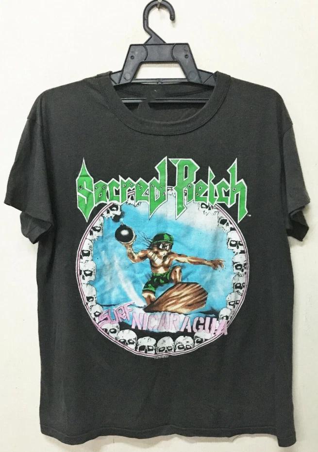 Rare Sacred Reich 90s Short Sleeve Black S-2345XL Unisex T-shirt 2XL