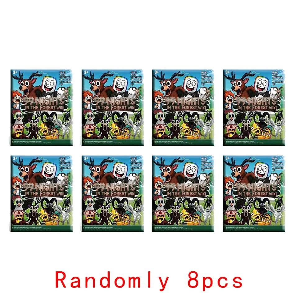 Hra 99 Lesní přežití Noci Krabička s figurkami Akční figurky Sady PVC Model Hračky Párování Velkoobchodní Karta Taška s překvapením Dárek