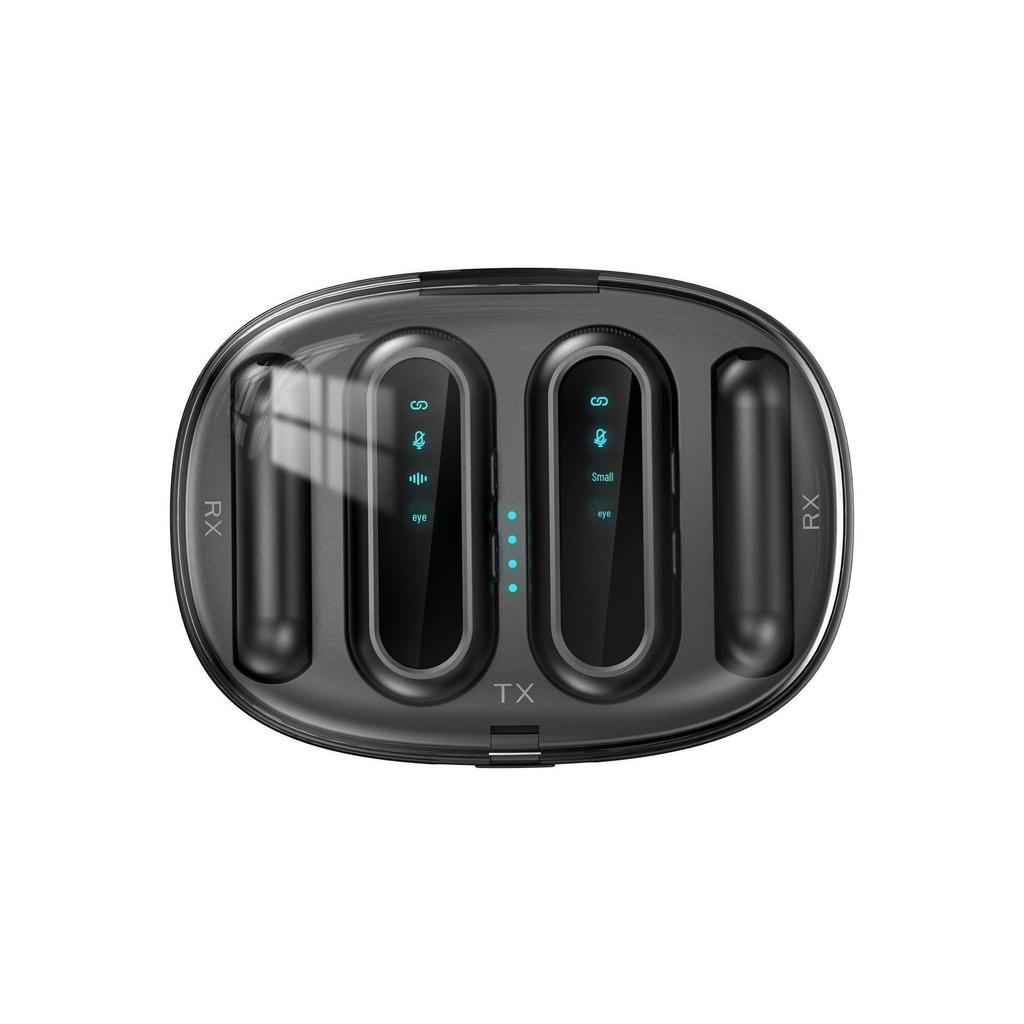K11 Wireless Lavalier Microphone with Smart Noise Reduction, Live Streaming, Charging Case, and One-to-Two Feature.