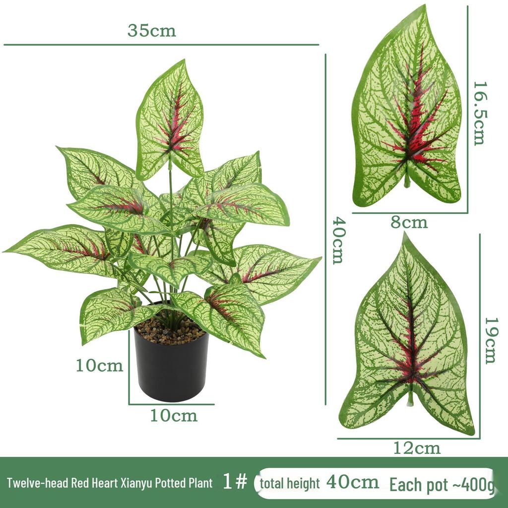 Artificial Potted Green Plant for Indoor and Outdoor Decoration - Home, Hotel, Courtyard, or Desktop Bonsai Ornament.
